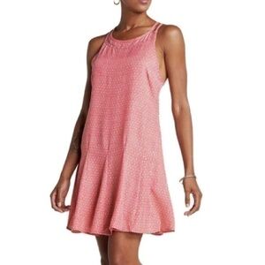 NWT Toad & Co Windsong strappy dress in guava diamond print S
